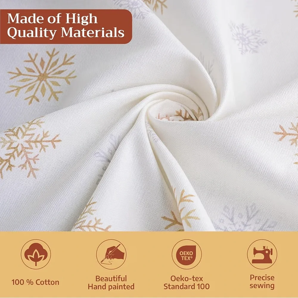Maison d' Hermine Table Cloth Round 100% Cotton 69” Farmhouse Deer in The Woods